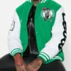 Boston Celtics Green and White Varsity Jacket