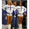 Dallas Cowboys Cheerleaders White Varsity Jacket