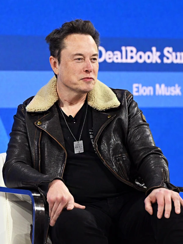 Elon Musk Shearling Leather Jacket