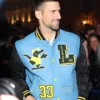 Lacoste Novak Djokovic Blue Varsity Jacket