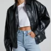 Lioness Kenny Bomber Leather Jacket