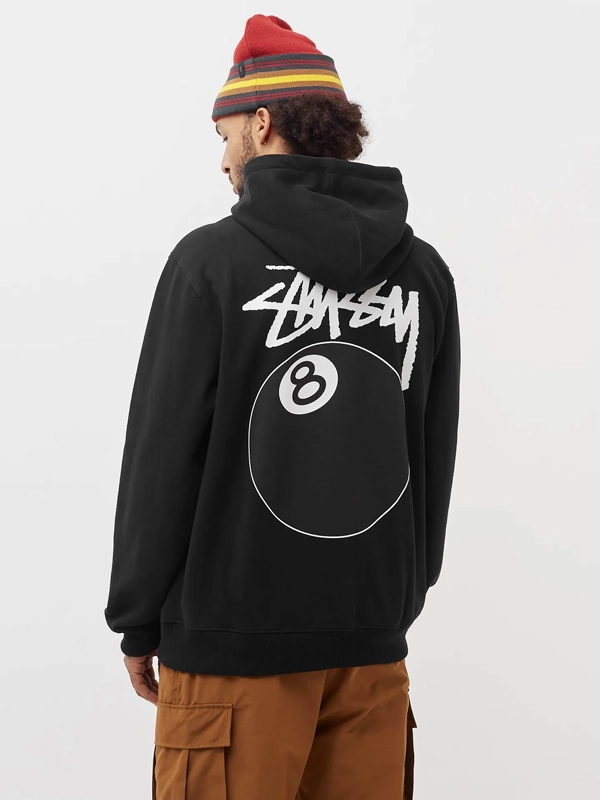 Unisex Pullover Stussy 8 Ball Hoodie - Jackets Junction