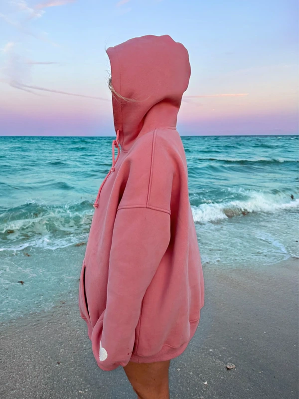 Sunkissed Coconut Pink Pullover Hoodie