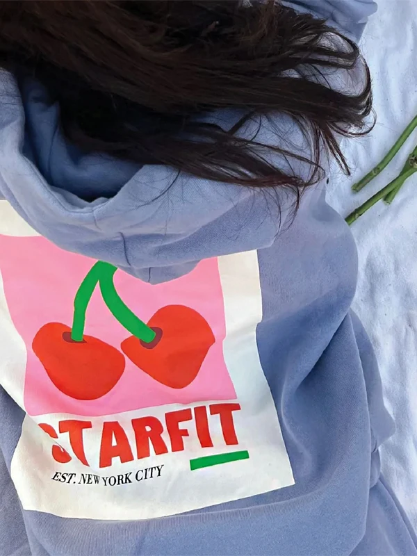 Pullover Starfit Cherry Bomb Hoodie - Jackets Junction