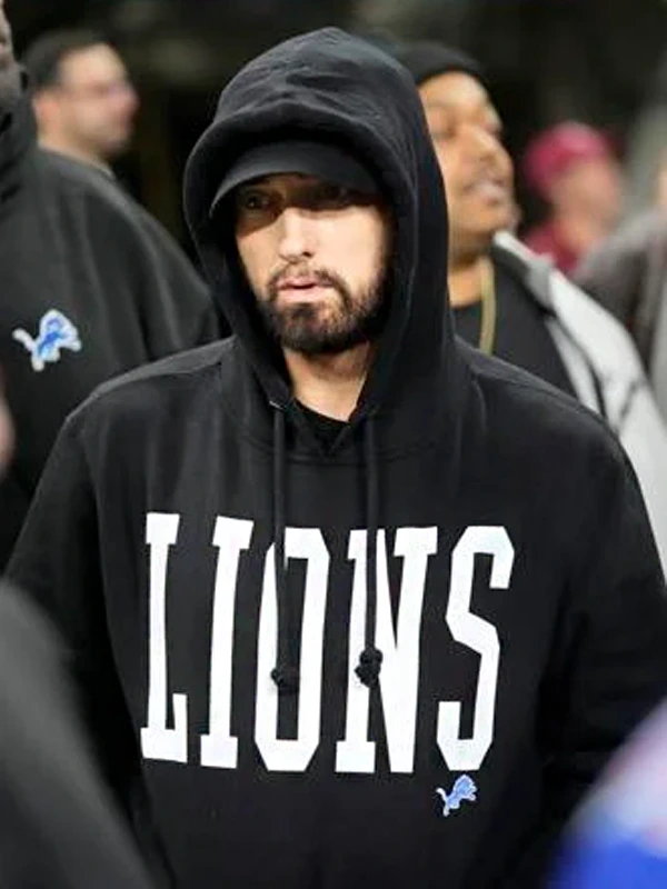 Eminem Lions Hoodie | Detroit Lions Eminem Black Hoodie