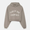 Cropped Essentials Hoodie