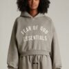 Cropped Essentials Hoodie - Image 2