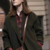 Vigil Rose Leslie Green Trench Coat