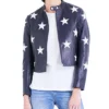 Cheryl Blossom Riverdale Star Printed Leather Jacket