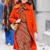 Lexi Modern Love Orange Wool Coat