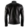 Black Leather Military Jacket For Men’s
