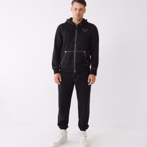 True Religion Big-T Full-Zip Hoodie
