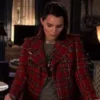 Lucifer Season 6 Brianna Hildebrand Plaid Moto Jacket