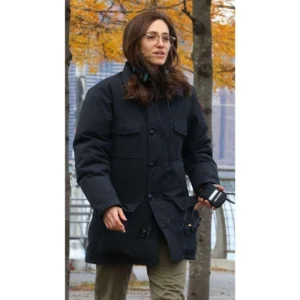 Emmy Rossum Modern Love Black Coat