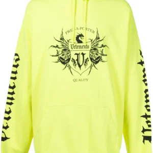 Vetements Logo-Print Pullover Hoodie