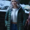 1UP 2022 Vivian Lee Green Puffer Coat - Image 2