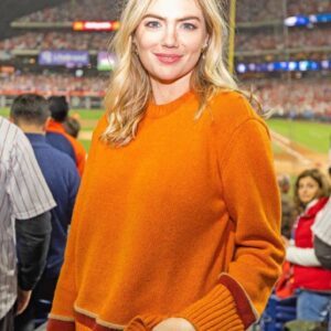 Kate Upton Orange Sweatshirt