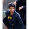 FBI S05 Katherine Renee Kane Blue Peacoat