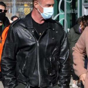 Law & Order Christopher Meloni Biker Leather Jacket