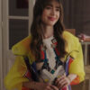 Emily in Paris Emily Copper PVC Coat - Image 6