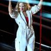 2023 F1 Grand Prix Kylie Minogue White Jumpsuit