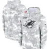 2024 Miami Dolphins Arctic Camo Salute to Service Hoodie - Image 2