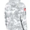 2024 New England Patriots Arctic Camo Salute to Service Club Grey Hoodie