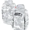 2024 Seattle Seahawks Arctic Camo Salute to Service Hoodie
