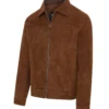 Men's Classic Suede Leather Jacket - Image 2