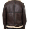 Mens Traditional Shearling Leather Jacket - Image 4