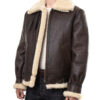 B3 Leather Bomber Pilot Aviator Jacket
