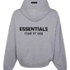 Grey Essentials Hoodie - Image 2
