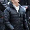 Aziraphale Good Omens Black Puffer Hooded Jacket
