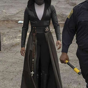 Watchmen Angela Abar Black Hooded Coat