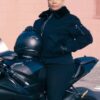 The Equalizer Queen Latifah Fur Collar Jacket - Image 2