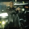 John Shaft Black Biker Leather Jacket