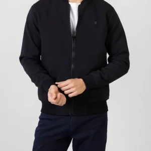 Mens Casual Black Bomber Jacket