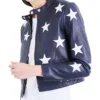 Cheryl Blossom Riverdale Star Printed Leather Jacket - Image 2
