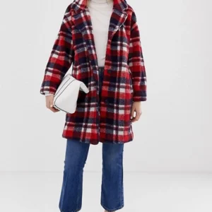 Home For Christmas Johanne Plaid Coat