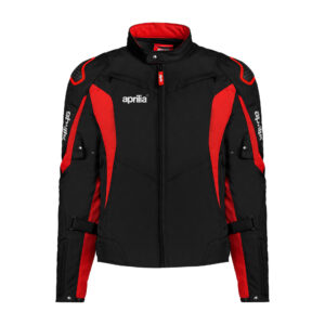 Aprilia Black Leather Motorcycle Racing Jacket