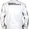 Fast and Furious 7 Vin Diesel White Leather Jacket