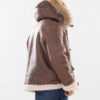 Mens Shearling Sheepskin Leather Coat