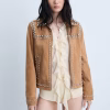 Women's Studded Suede Leather Jacket - Image 2
