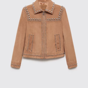 Women's Studded Suede Leather Jacket