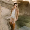Women's Studded Suede Leather Jacket - Image 6