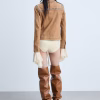 Women's Studded Suede Leather Jacket - Image 4