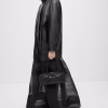 Womens Fashion Designer Leather Jacket Coat Black