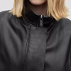 Womens Fashion Designer Leather Jacket Coat Black - Image 7