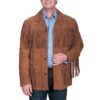 Men's Scully Fringed Suede Leather Jacket
