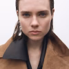 Women's Suede Leather Belted Coat - Image 5